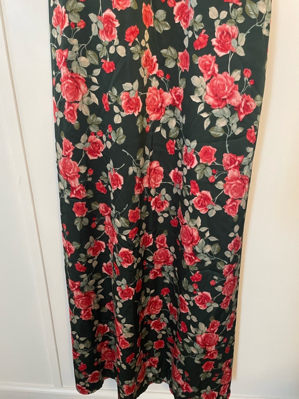Altar'd State  Green Maxi Milkmaid Cotrage Core Clydie Floral Dress Size M Lace - Picture 4 of 13